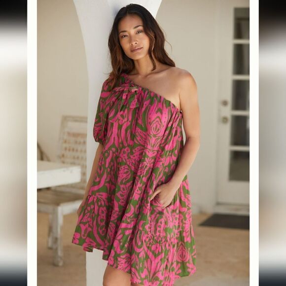 Velvet by Graham & Spencer One-Shoulder Mini Dress - Picture 1 of 9